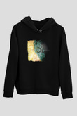 Animals as Leaders Baskılı Unisex Siyah Hoodie