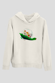 Animatör Beyaz Unisex Hoodie