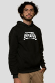 Animatör Siyah Unisex Kapşonlu Sweatshirt