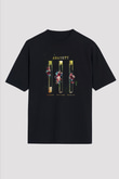Anksiyete Formülü Hormonlar Baskılı Unisex Oversize Tişört - Tshirt
