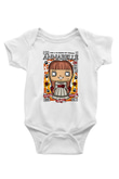 Annabelle Baskılı Unisex Beyaz Bebek Body - Zıbın