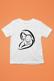 Anneler Günü Baskılı Beyaz Unisex Çocuk Tişört