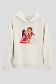 Anneler Günü Baskılı Beyaz Unisex Hoodie