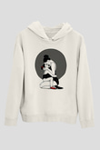 Anneler Günü Baskılı Beyaz Unisex Hoodie