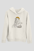 Anneler Günü Baskılı Beyaz Unisex Hoodie