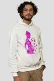 Anneler Günü Baskılı Beyaz Unisex Hoodie