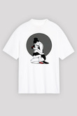 Anneler Günü Baskılı Beyaz Unisex Oversize Tişört - Tshirt