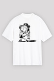 Anneler Günü Baskılı Beyaz Unisex Oversize Tişört - Tshirt