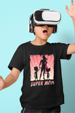 Anneler Günü Baskılı Unisex Siyah Çocuk Tişört - Tshirt