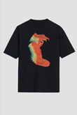 Anneler Günü Baskılı Unisex Siyah Oversize Tişört - Tshirt