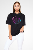 Anneler Günü Baskılı Unisex Siyah Oversize Tişört - Tshirt