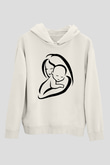Anneler Günü Beyaz Unisex Kapşonlu Sweatshirt