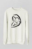 Anneler Günü Beyaz Unisex Sweatshirt