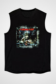 Annihilator Baskılı Unisex Siyah Kolsuz Tişört