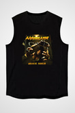 Annihilator Baskılı Unisex Siyah Kolsuz Tişört