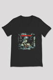 Annihilator Baskılı Unisex Siyah V Yaka Tişört
