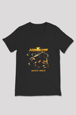 Annihilator Baskılı Unisex Siyah V Yaka Tişört