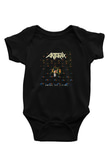 Anthrax Baskılı Unisex Siyah Bebek Body - Zıbın