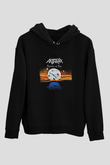 Anthrax Baskılı Unisex Siyah Hoodie