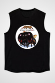 Anthrax Baskılı Unisex Siyah Kolsuz Tişört