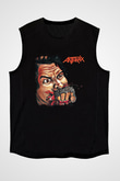 Anthrax Baskılı Unisex Siyah Kolsuz Tişört