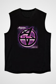 Anthrax Baskılı Unisex Siyah Kolsuz Tişört