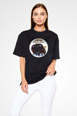 Anthrax Baskılı Unisex Siyah Oversize Tişört