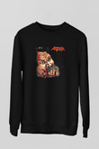 Anthrax Baskılı Unisex Siyah Sweatshirt