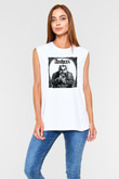 Anthrax Beyaz Unisex Kolsuz Tişört