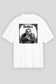 Anthrax Beyaz Unisex Oversize Tişört T-Shirt