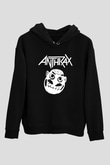 Anthrax Siyah Unisex Hoodie