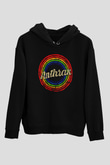 Anthrax Siyah Unisex Kapüşonlu Sweatshirt