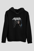 Anthrax Siyah Unisex Kapüşonlu Sweatshirt