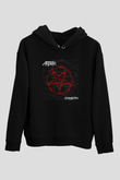 Anthrax Siyah Unisex Kapüşonlu Sweatshirt