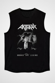 Anthrax Siyah Unisex Kolsuz Tişört