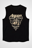 Anthrax Siyah Unisex Kolsuz Tişört