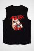 Anthrax Siyah Unisex Kolsuz Tişört