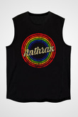 Anthrax Siyah Unisex Kolsuz Tişört