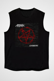 Anthrax Siyah Unisex Kolsuz Tişört