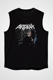 Anthrax Siyah Unisex Kolsuz Tişört