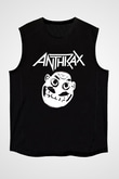 Anthrax Siyah Unisex Kolsuz Tişört
