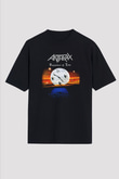 Anthrax Siyah Unisex Oversize Tişört T-Shirt
