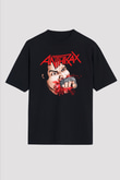 Anthrax Siyah Unisex Oversize Tişört T-Shirt