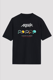 Anthrax Siyah Unisex Oversize Tişört T-Shirt