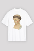 Antika satıcısı Beyaz Unisex Oversize Tişört T-Shirt