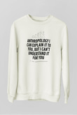 Antropolog Beyaz Unisex Sweatshirt