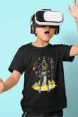 Anubis Baskılı Unisex Siyah Çocuk Tişört - Tshirt
