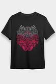 Anubis Baskılı Unisex Siyah Tişört - Tshirt