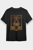Anubis Baskılı Unisex Siyah Tişört - Tshirt