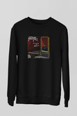 Anvil Baskılı Unisex Siyah Sweatshirt